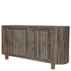 Chic Antique Grimaud Kommode mit Rillen und Schiebetüren