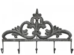 Chic Antique Hakenleiste mit Dekor und 5 Haken
