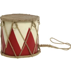 Chic Antique Handgemachte Vintage Trommel mit Leder