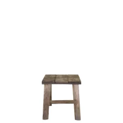 Chic Antique Hocker mit Muster auf Sitz