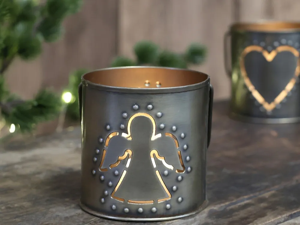 Chic Antique Hurricane Windlicht mit Dekor