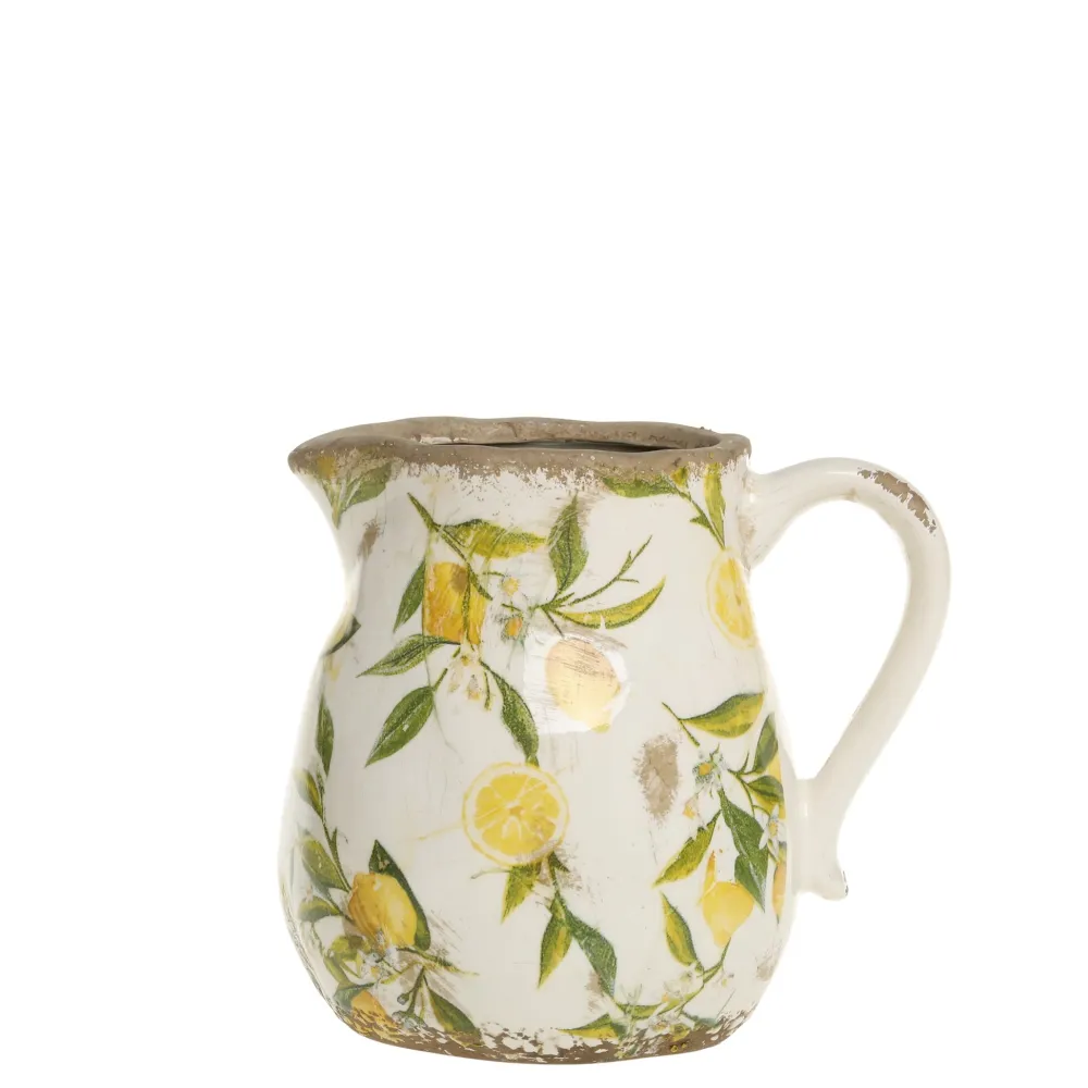 Chic Antique Kanne Limone mit Zitronenmotiv