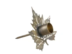 Chic Antique Kerzenhalter Blatt mit Spieß