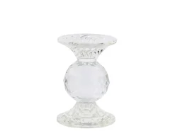 Chic Antique Kerzenständer aus Glas