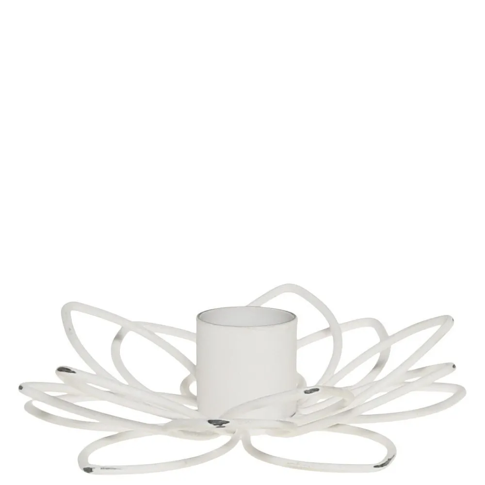 Chic Antique Kerzenständer in Blumenform