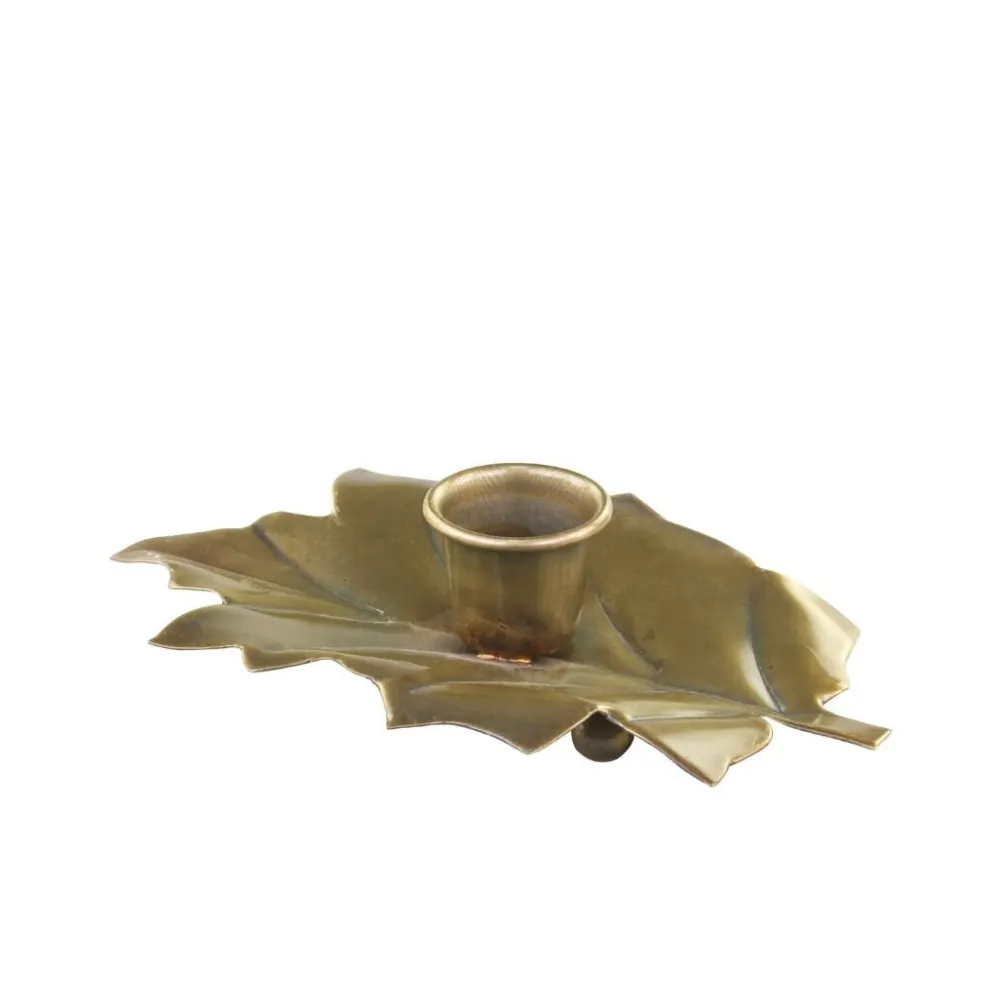 Chic Antique Kerzenständer in Blattform