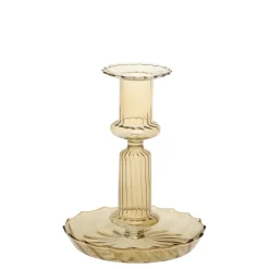 Chic Antique Kerzenständer in Bernsteinfarben
