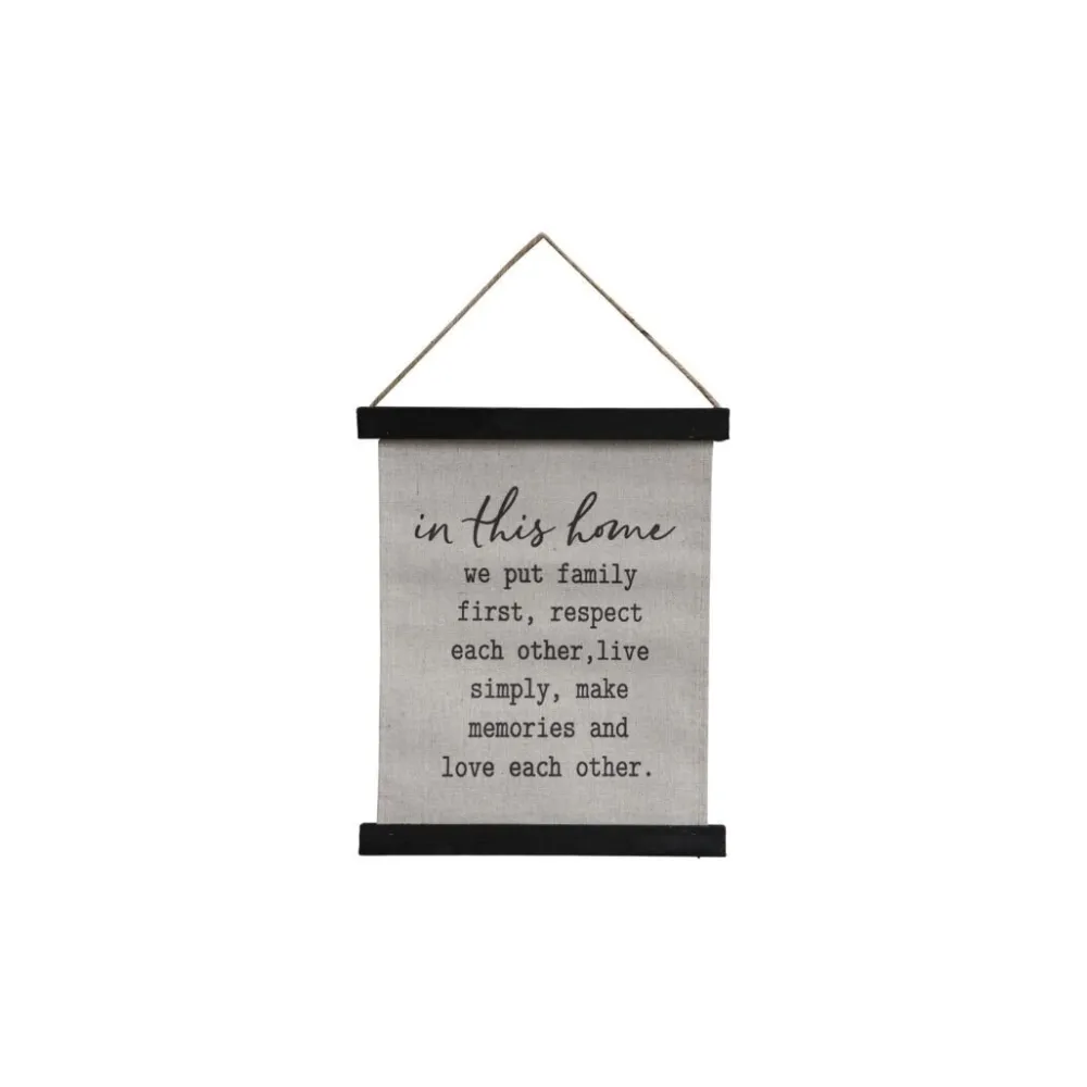 Chic Antique Kleine Leinwand mit Text zum Aufhängen