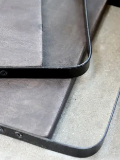 Chic Antique Laon Tapasbrett Mangoholz mit Eisen Henkel