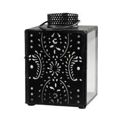 Chic Antique Laterne eckig mit Muster