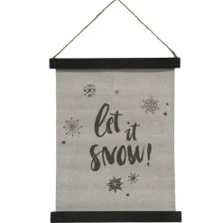 Chic Antique Leinwandbild Let It Snow