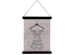 Chic Antique Leinwandbild mit Text zum Aufhängen klein