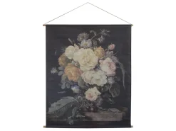 Chic Antique Leinwandbild mit Blumendruck