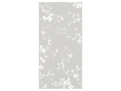 Chic Antique Längliche Serviette mit Blumen Happy Easter