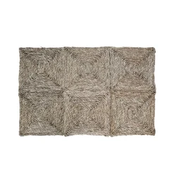 Chic Antique Länglicher Teppich aus Seegras