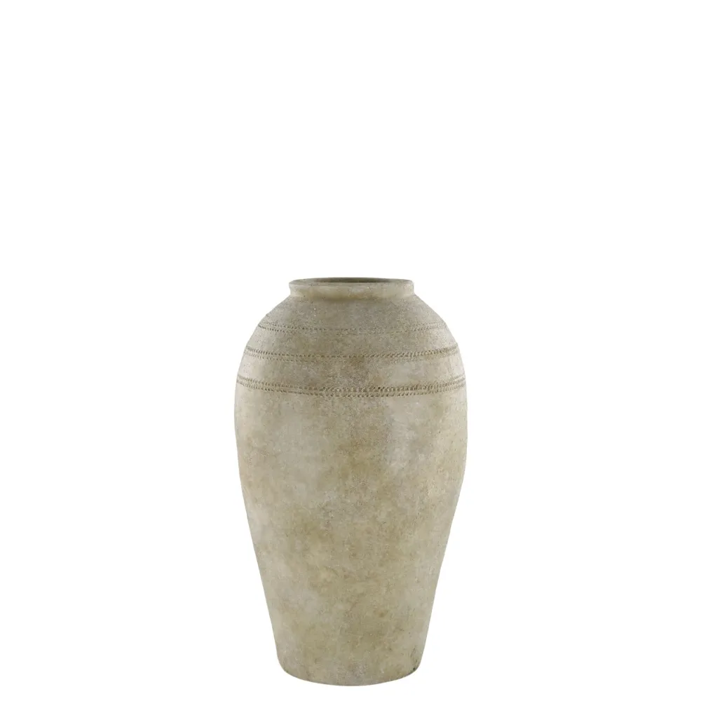 Chic Antique Lourdes großer Terrakotta Krug, Topf