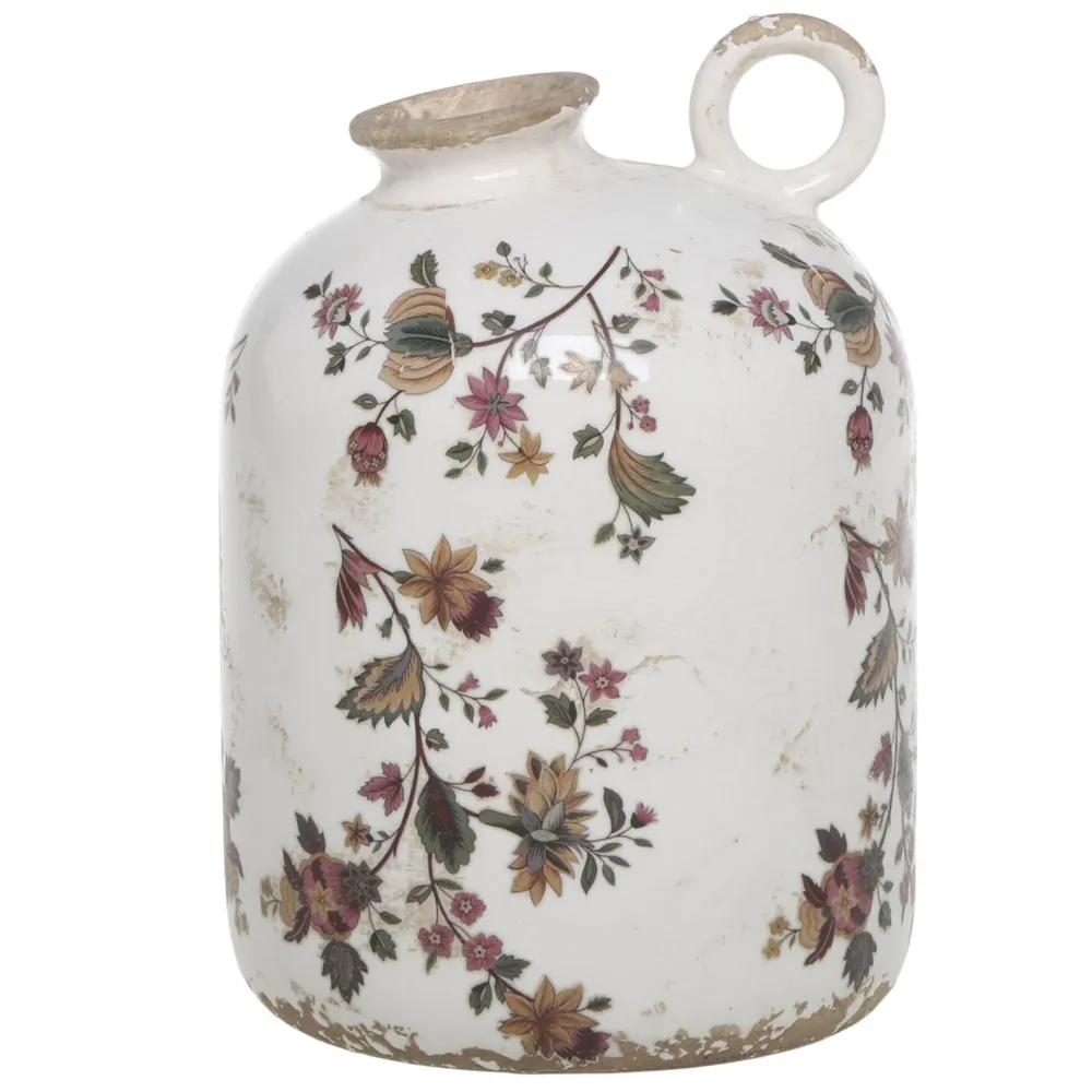 Chic Antique Nancy Vase mit Blumenmotiv