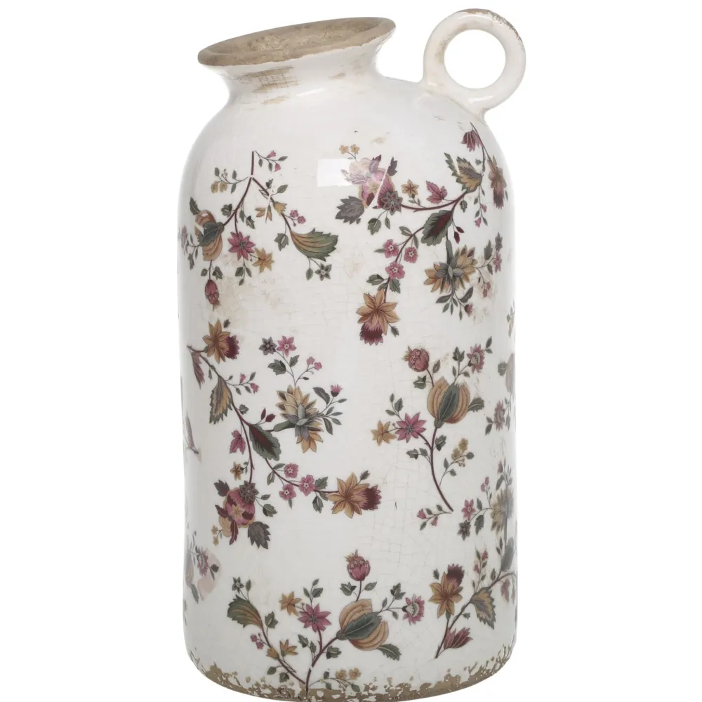 Chic Antique Nancy Vase mit Blumenmotiv