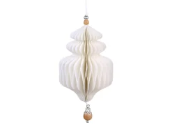 Chic Antique Ornament aus Papier mit Holzperle