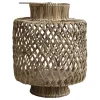 Chic Antique Rattan Laterne geflochten