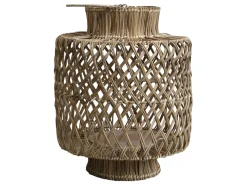 Chic Antique Rattan Laterne geflochten
