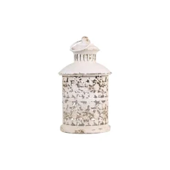 Chic Antique Runde Laterne mit Blumenmuster