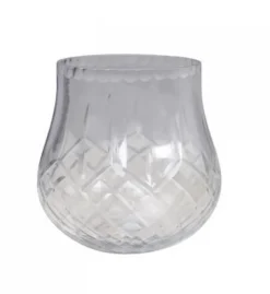 Chic Antique Rundlicher Teelichthalter mit Schliff