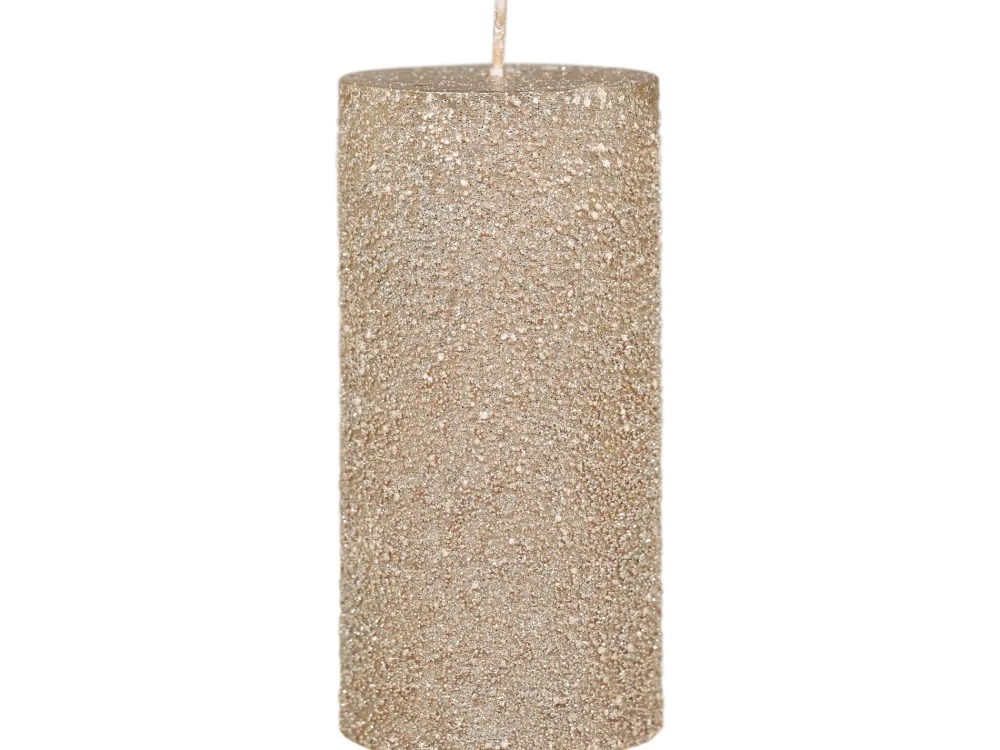 Chic Antique Rustikale Stumpenkerze rau