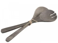 Chic Antique Salatbesteck Laon 2er Set aus Mangoholz