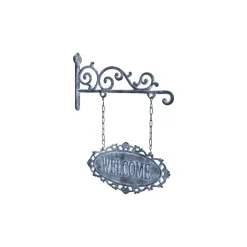 Chic Antique Schild Welcome aus Eisen