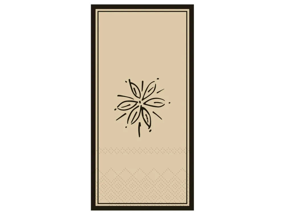 Chic Antique Serviette mit Blume