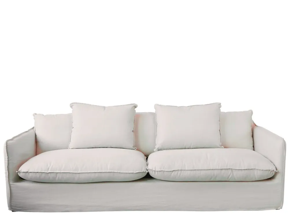 Chic Antique Sofa Malo Leinen mit 5 Kissen