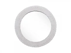 Chic Antique Spiegel mit Geflecht Kante