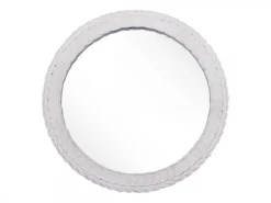 Chic Antique Spiegel mit Geflecht Kante