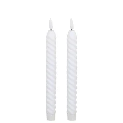 Chic Antique Stabkerze LED gedreht 2er