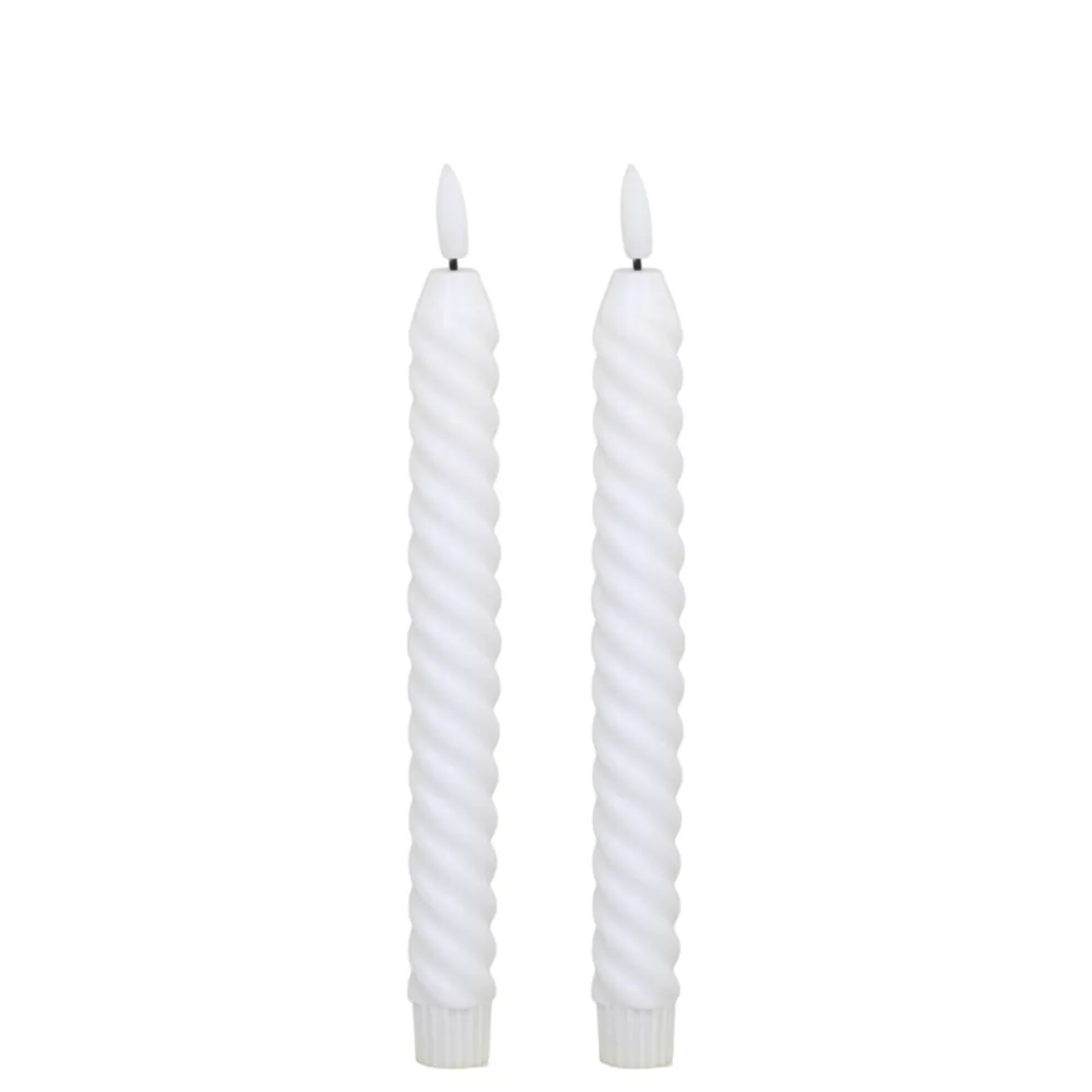 Chic Antique Stabkerze LED gedreht 2er