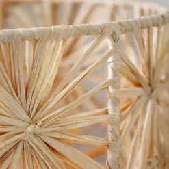 Chic Antique Stehlampe in natürlichem Geflecht