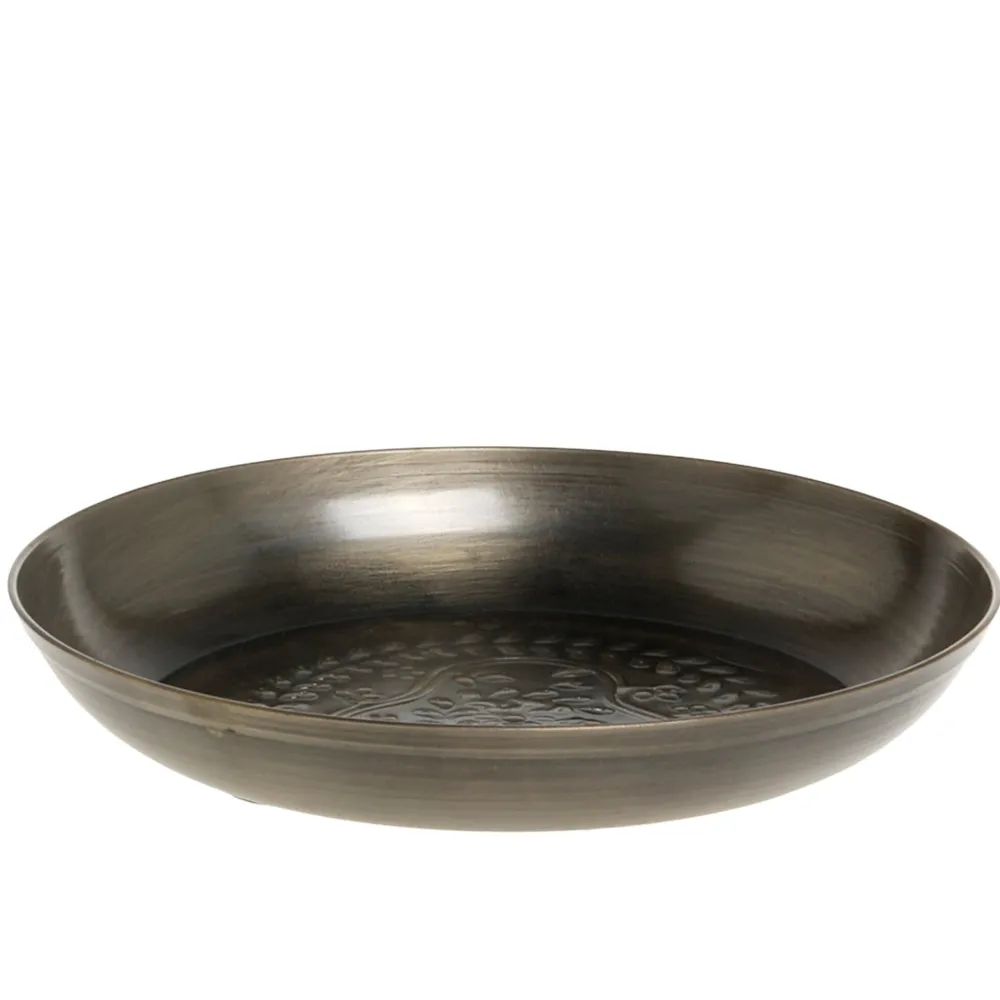 Chic Antique Tablett mit Muster Antique Messing