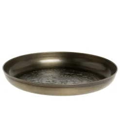 Chic Antique Tablett mit Muster Antique Messing