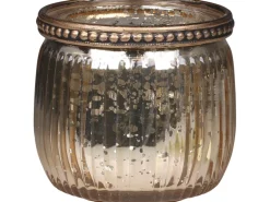 Chic Antique Teelichtglas mit Perlenrand