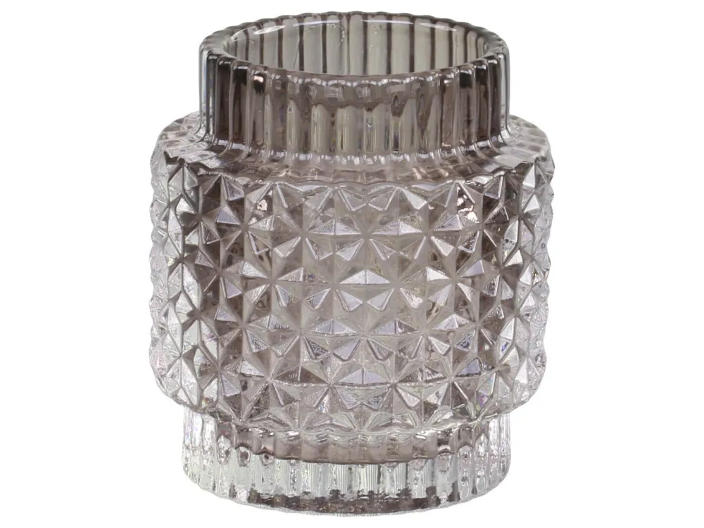 Chic Antique Teelichtglas mit Muster