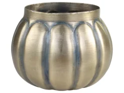 Chic Antique Teelichthalter mit Rillen messing