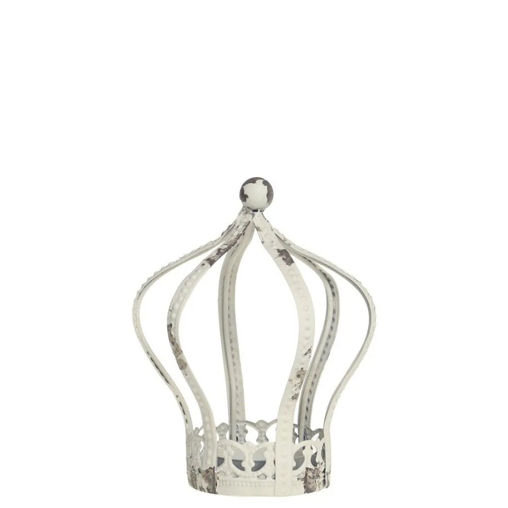 Chic Antique Teelichthalter Krone Eisen