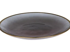 Chic Antique Teller mit Goldrand