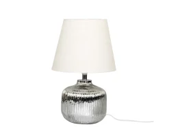 Chic Antique Tischlampe aus Glas mit Rillen