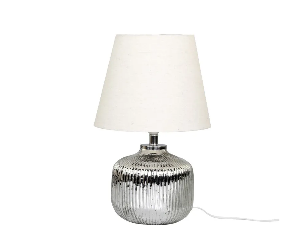 Chic Antique Tischlampe aus Glas mit Rillen