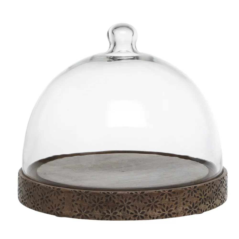 Chic Antique Tours Glasglocke Schwarz