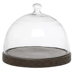 Chic Antique Tours Glasglocke Schwarz