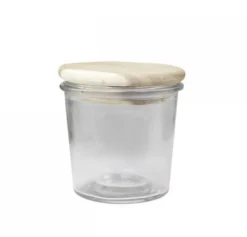 Chic Antique Vallet Aufbewahrungsglas mit Holzdeckel