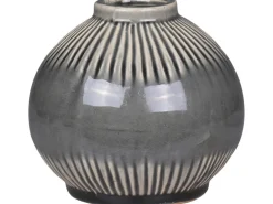 Chic Antique Vase mit gestreiftem Muster
